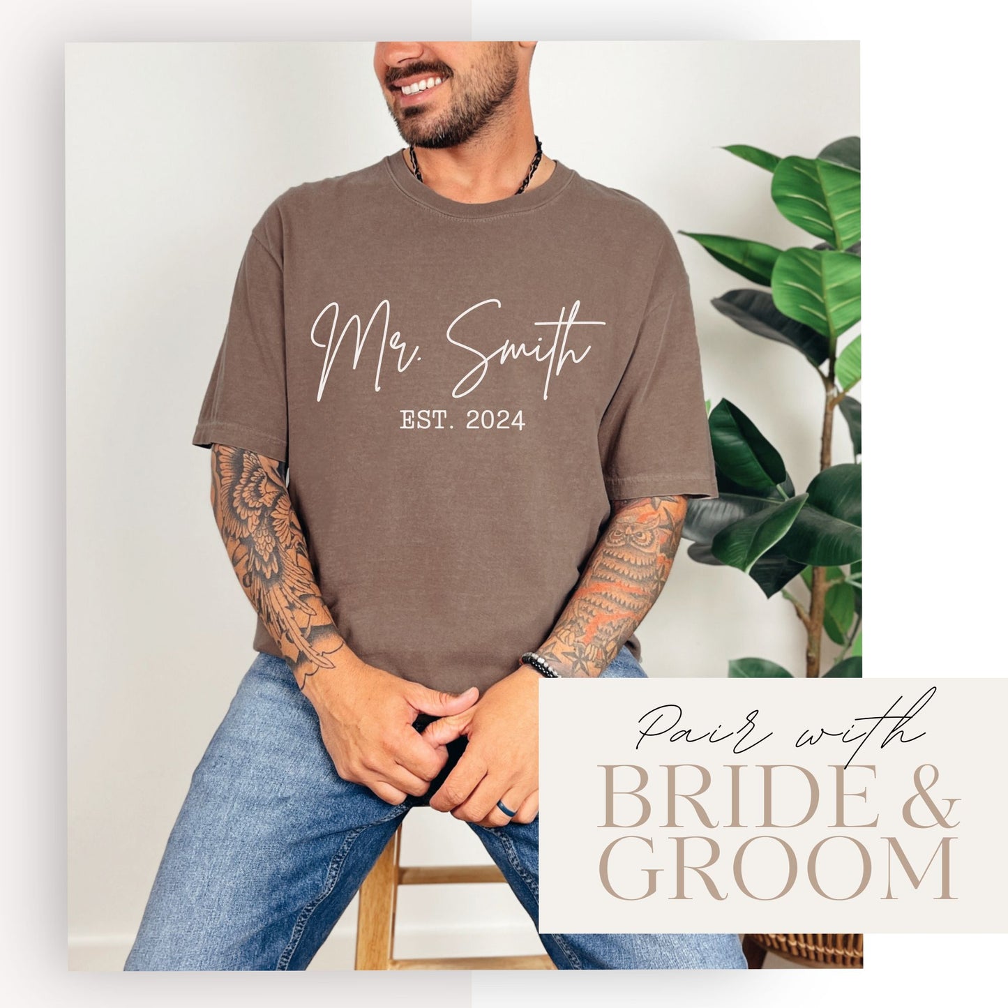 Custom Bride Shirt I For Bachelorette I For Bride & Groom I Comfort Colors© Shirt