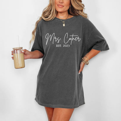 Custom Bride Shirt I For Bachelorette I For Bride & Groom I Comfort Colors© Shirt