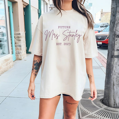 Custom Bride Shirt I For Bachelorette I For Bride & Groom I Comfort Colors© Shirt